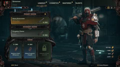 Darktide Zealot Flamer Loadout