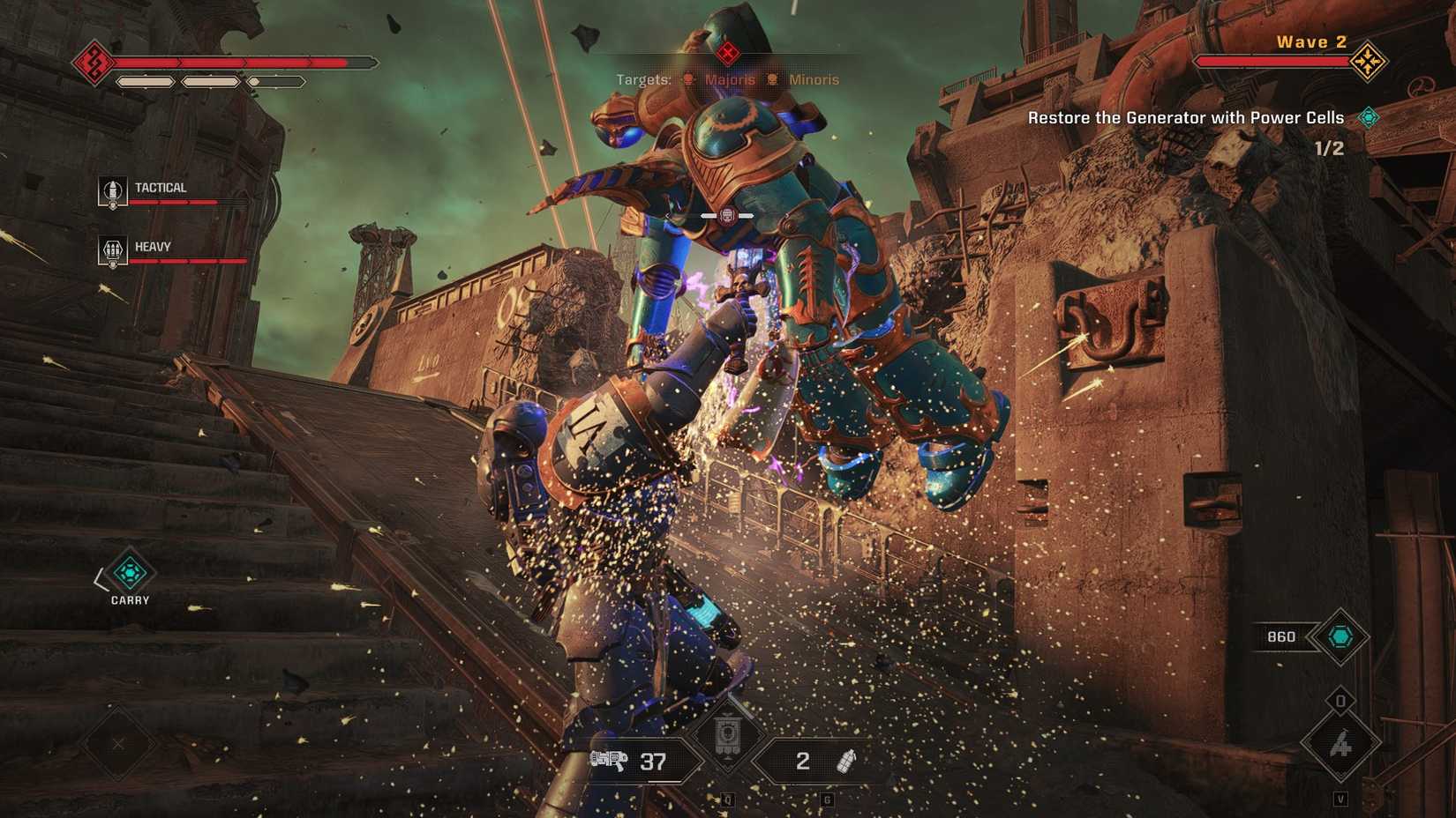 Space Marine 2 Bulwark in Siege Mode