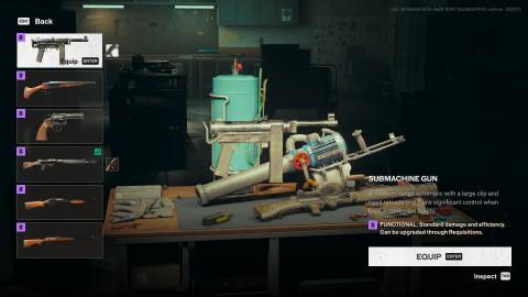 FBC: Firebreak SMG Loadout screen