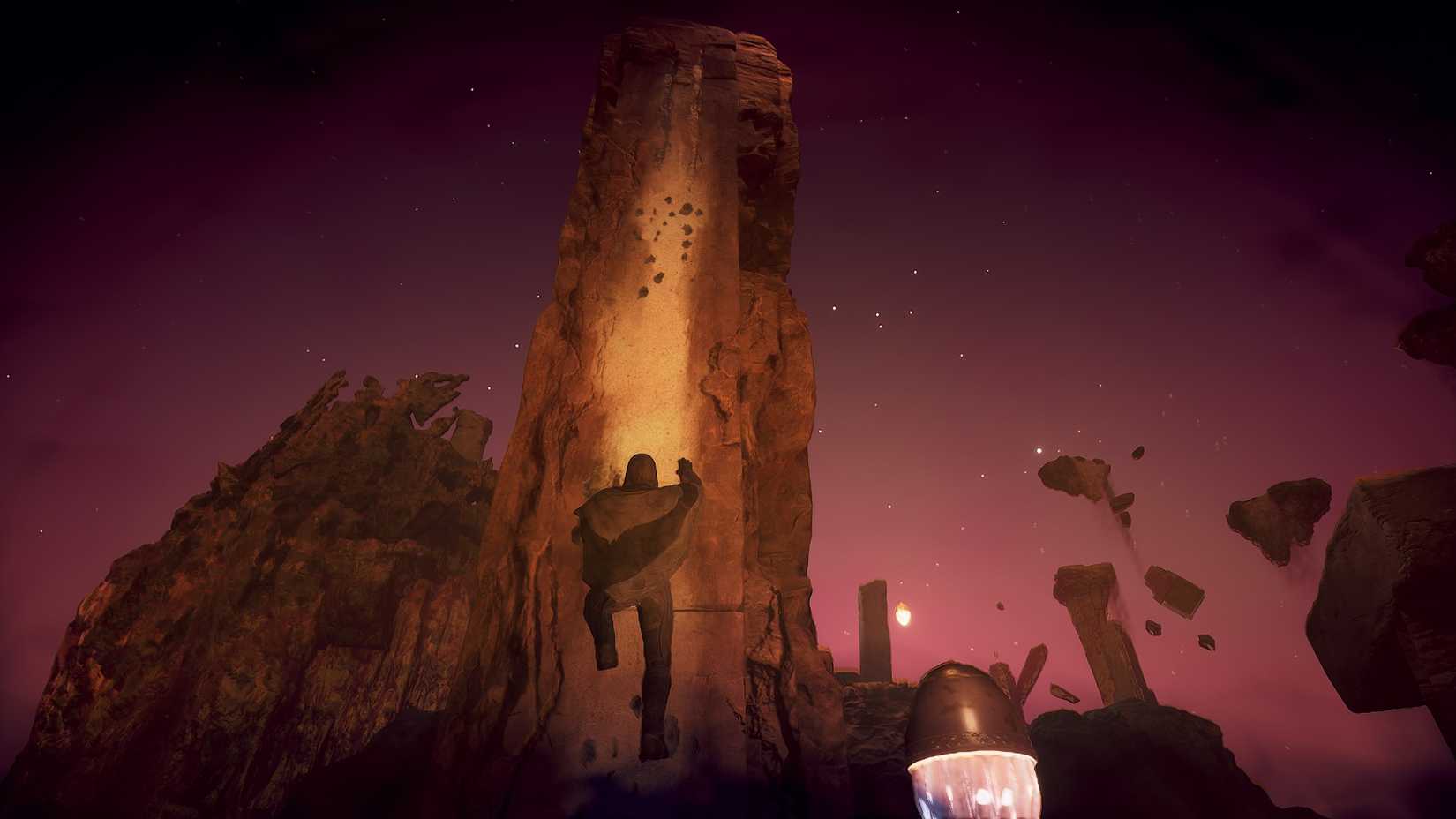 Dune: Awakening Fifth Trial of Aql climbing pillar