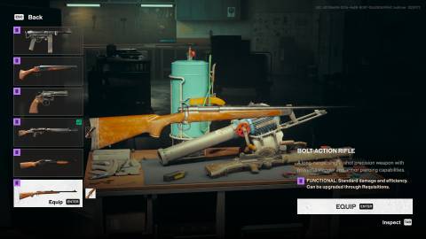 FBC: Firebreak Bolt-Action Rifle loadout screen