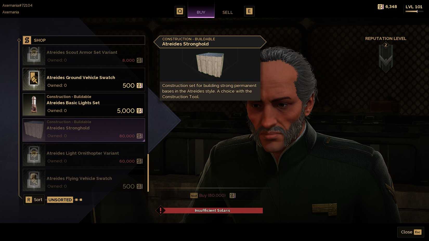 Dune Awakening Atreides Stronghold purchase