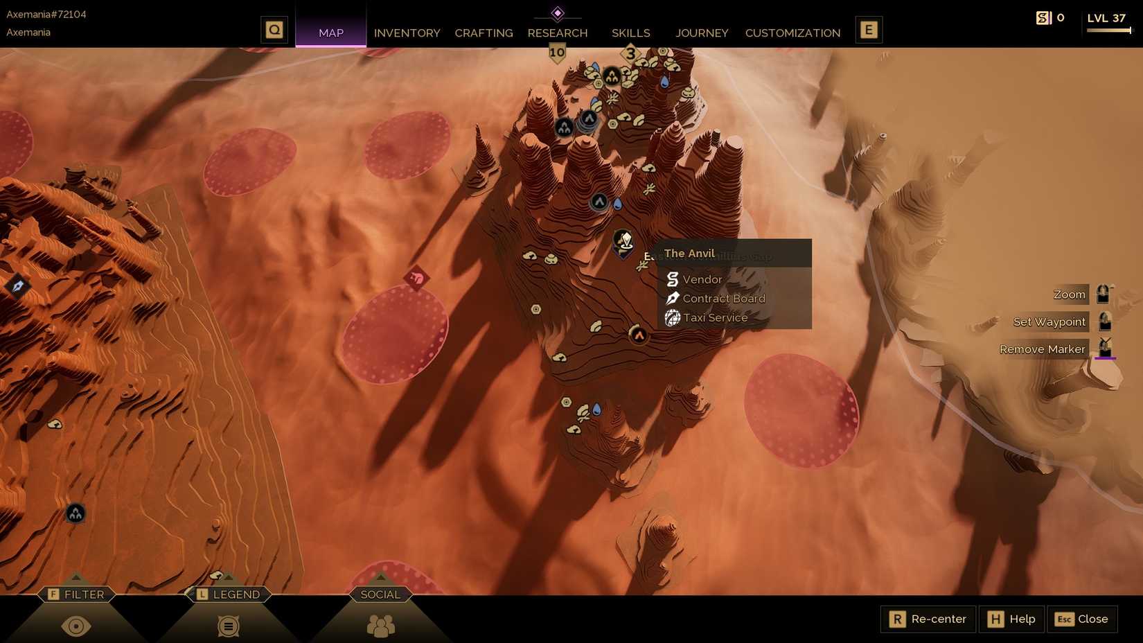 Dune Awakening The Anvil map location