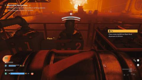 Filling Black Rock barrels in FBC: FIrebreak Hot Fix job