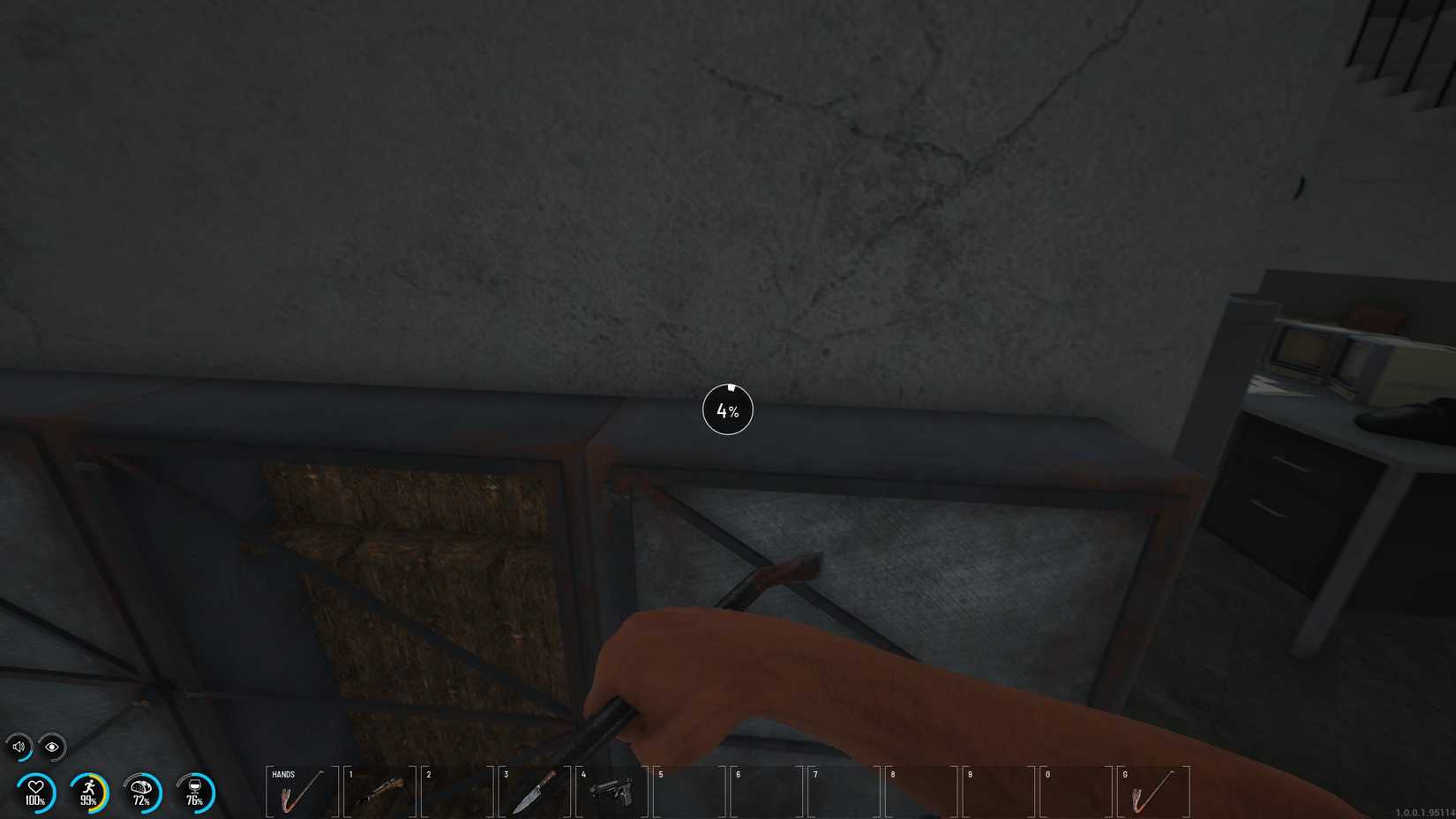 SCUM Opening cabinet with crowbar