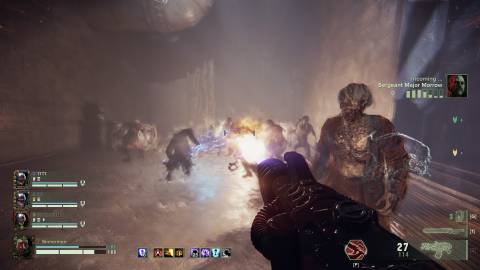 Darktide Zealot using Flamethrower