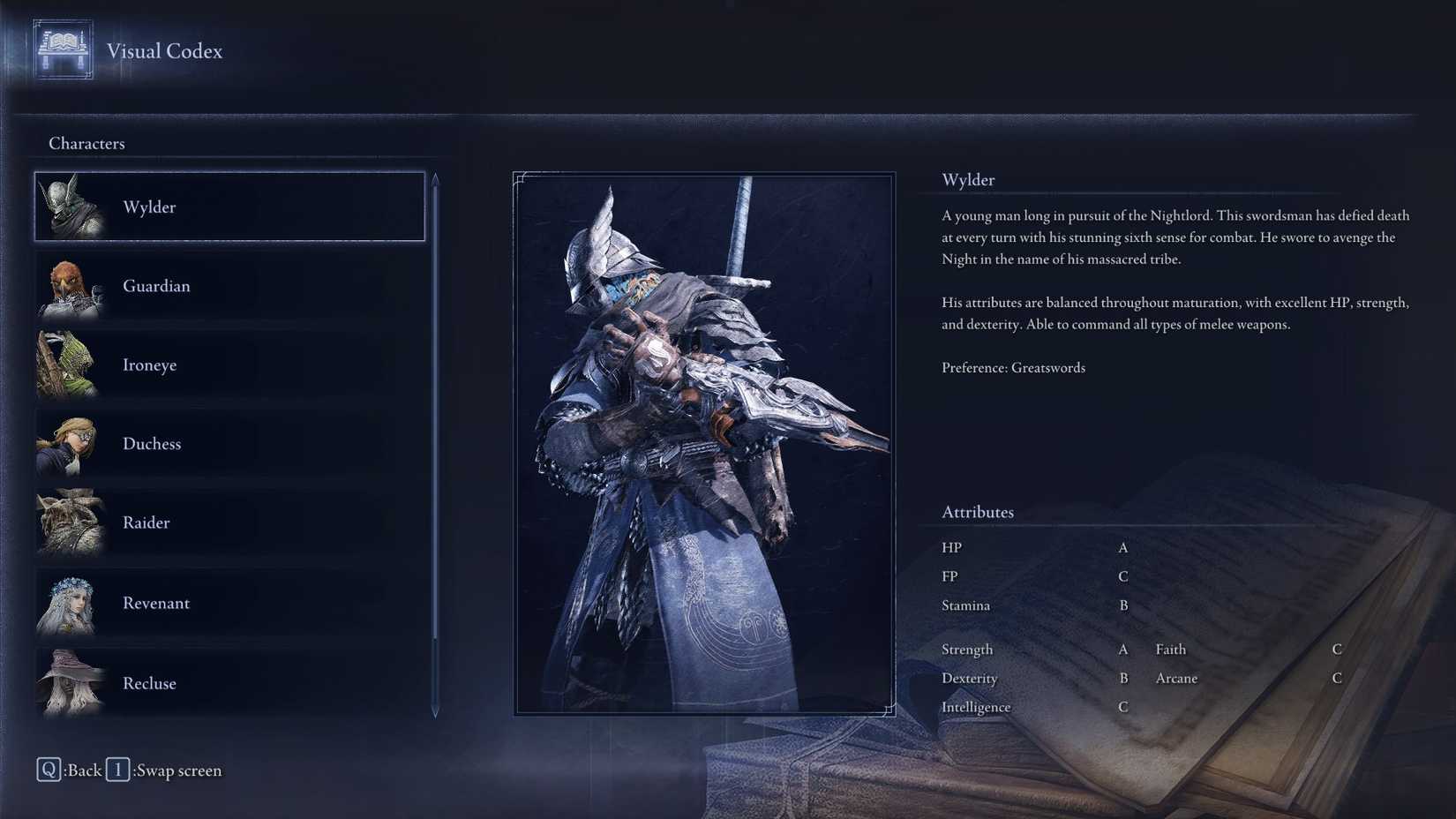 Elden Ring Nightreign Wylder Profile