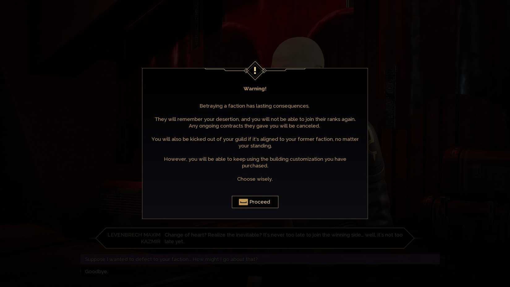 Dune: Awakening Betrayal warning message