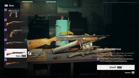 FBC: Firebreak Shotgun loadout screen