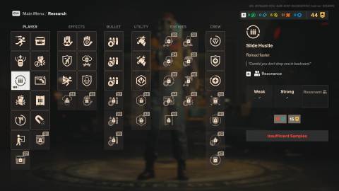 FBC Firebreak Perks menu