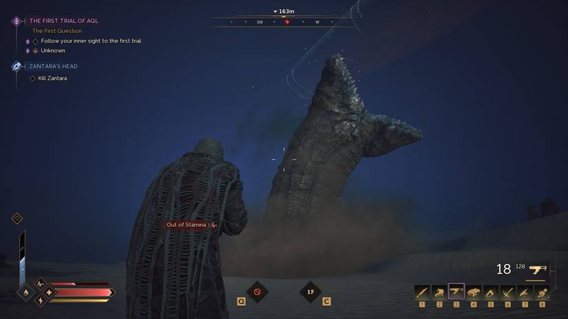 Dune: Awakening Sandworm Breach closeup
