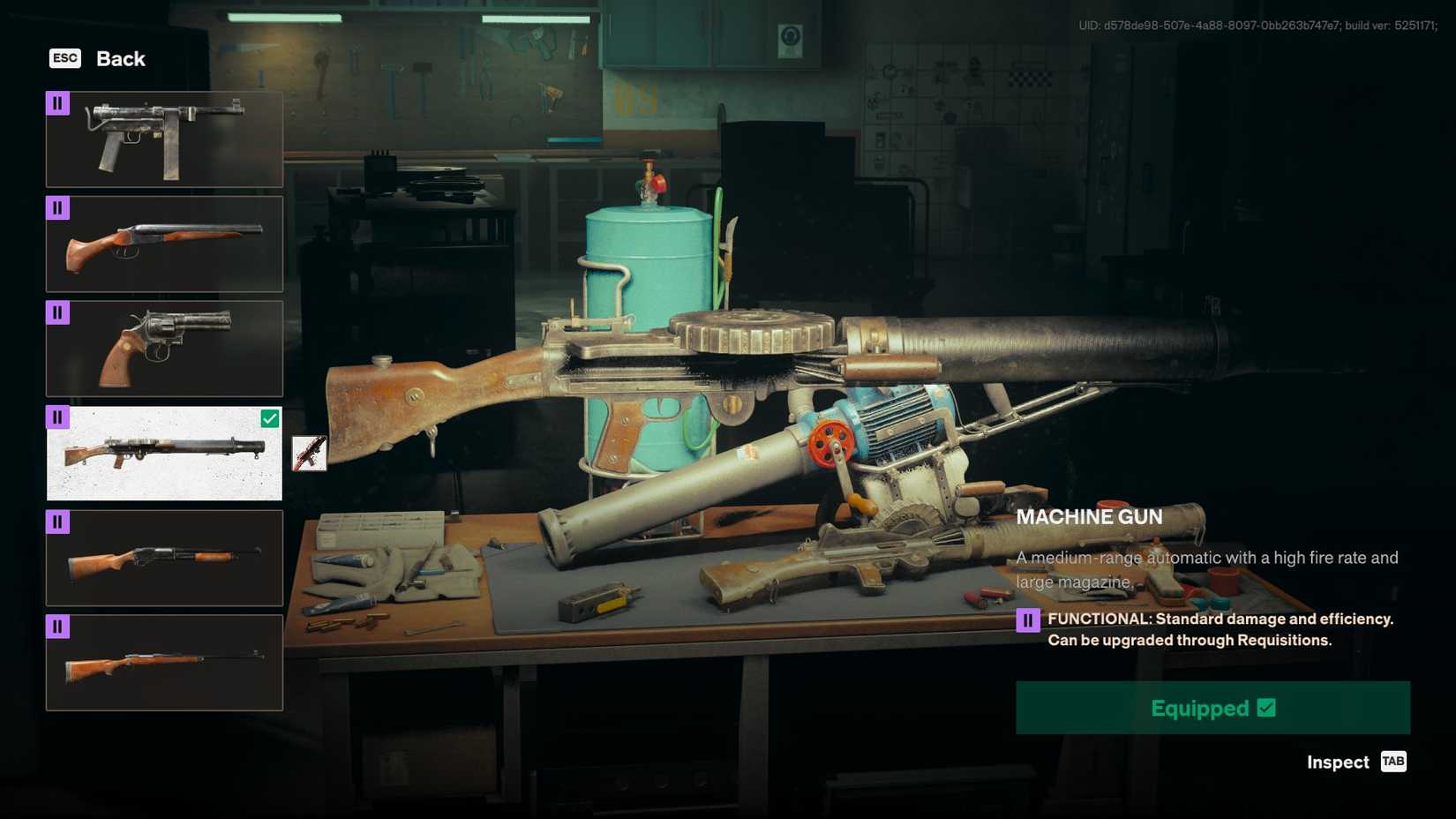 FBC: Firebreak Machine Gun loadout screen