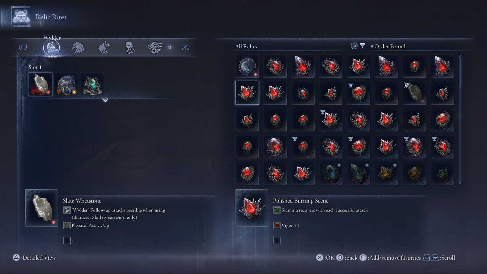 Elden Ring Nightreign Wylder Relics