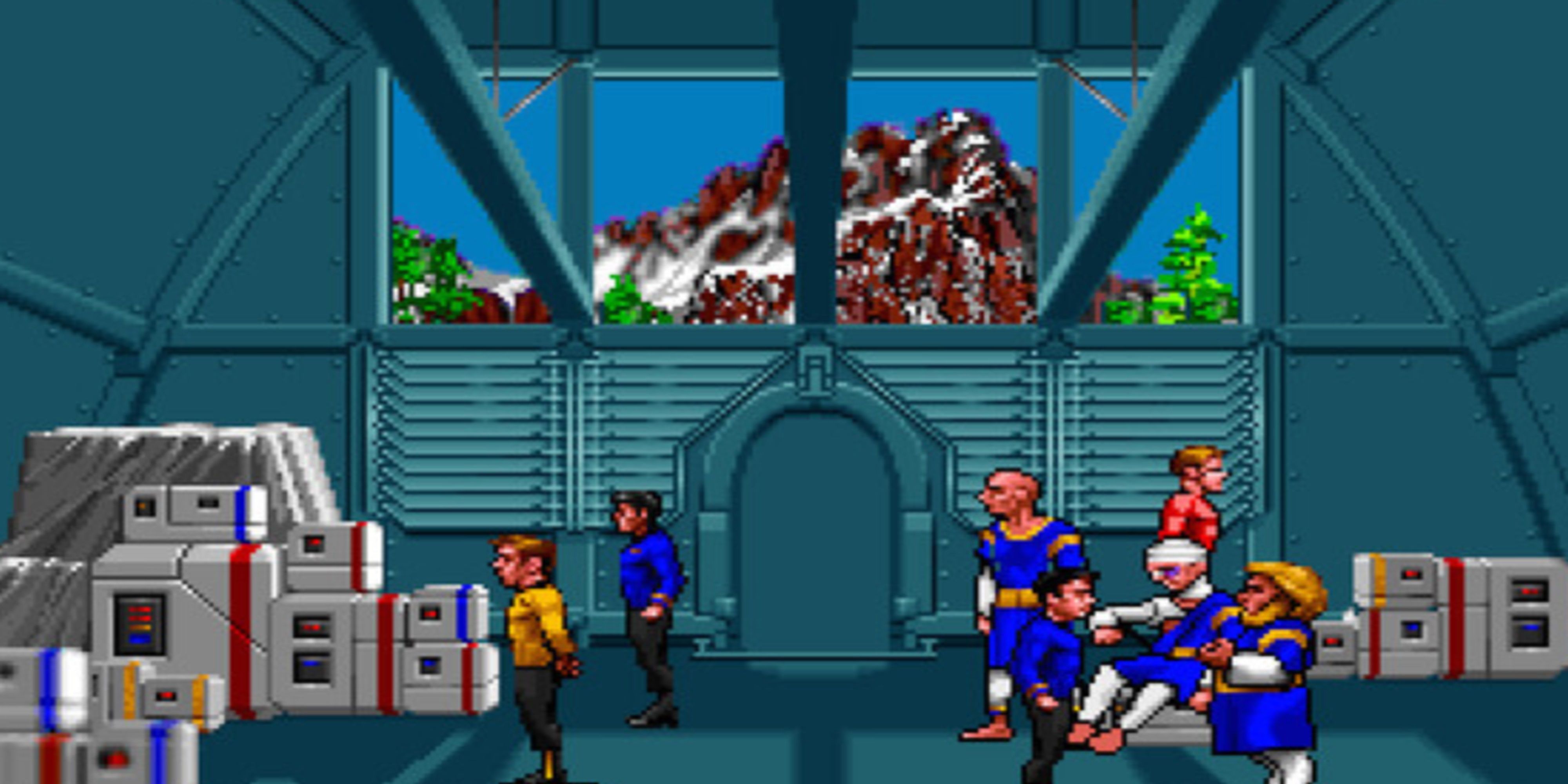 kirk and a landing party