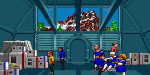 kirk and a landing party