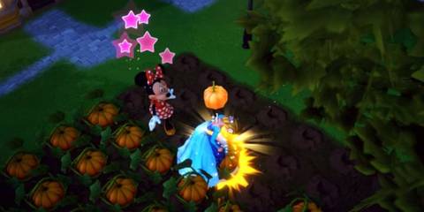 Harvesting Pumpkins on Disney Dreamlight Valley