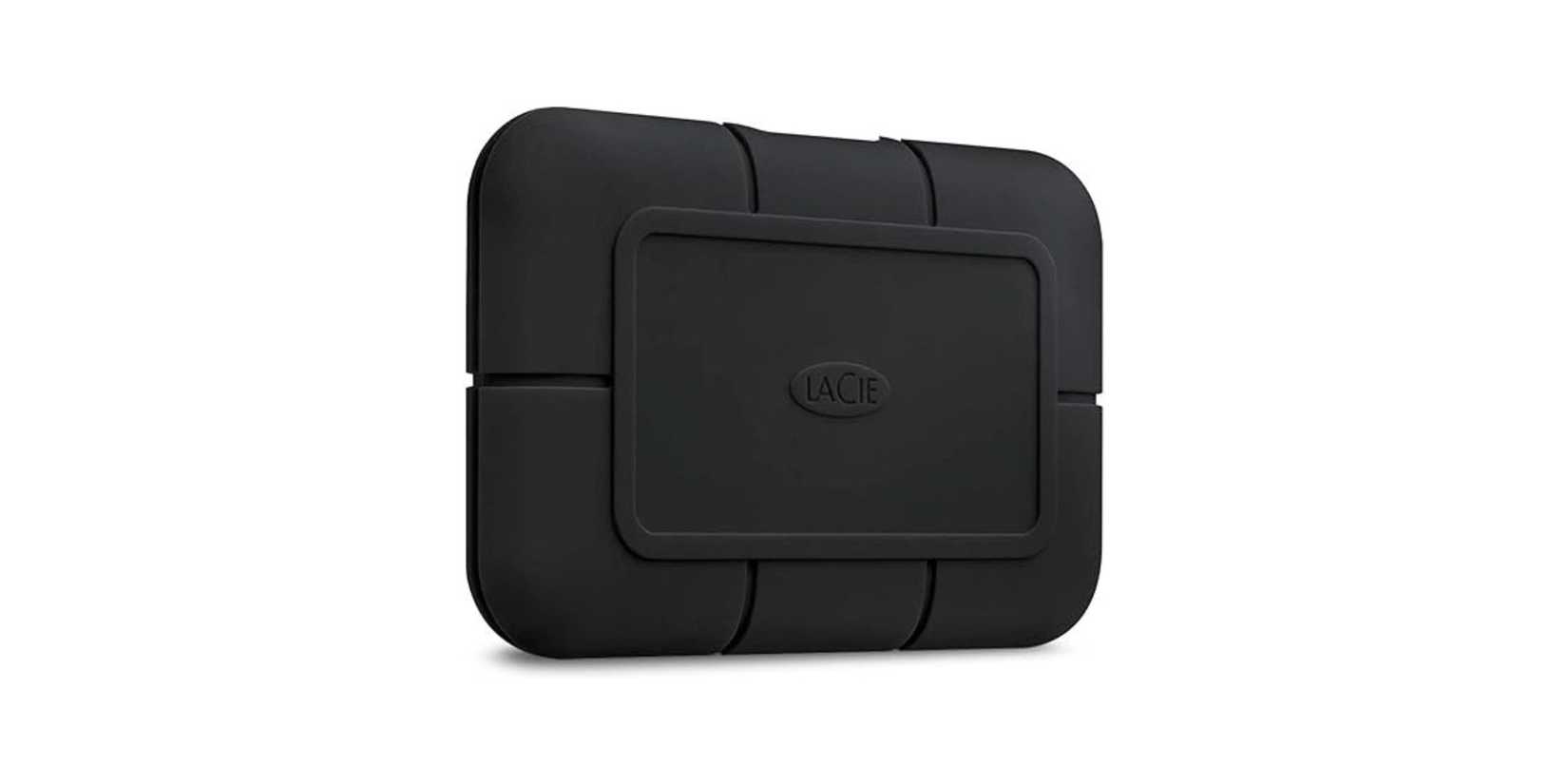 Image of LaCie Rugged SSD on a white background.