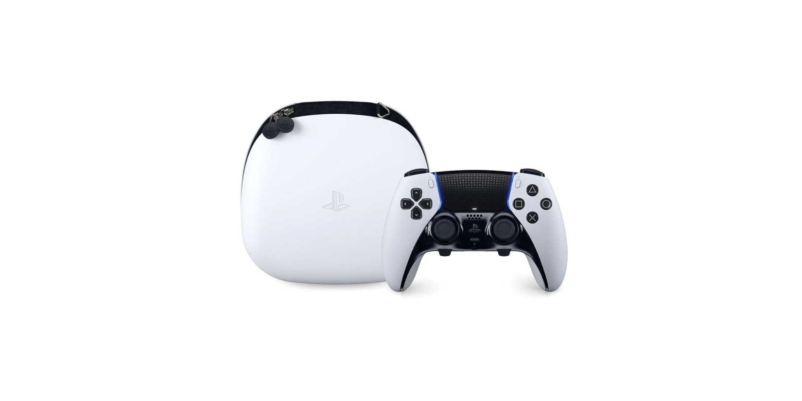 Image of PlayStation DualSense Edge Wireless Controller on a white background.