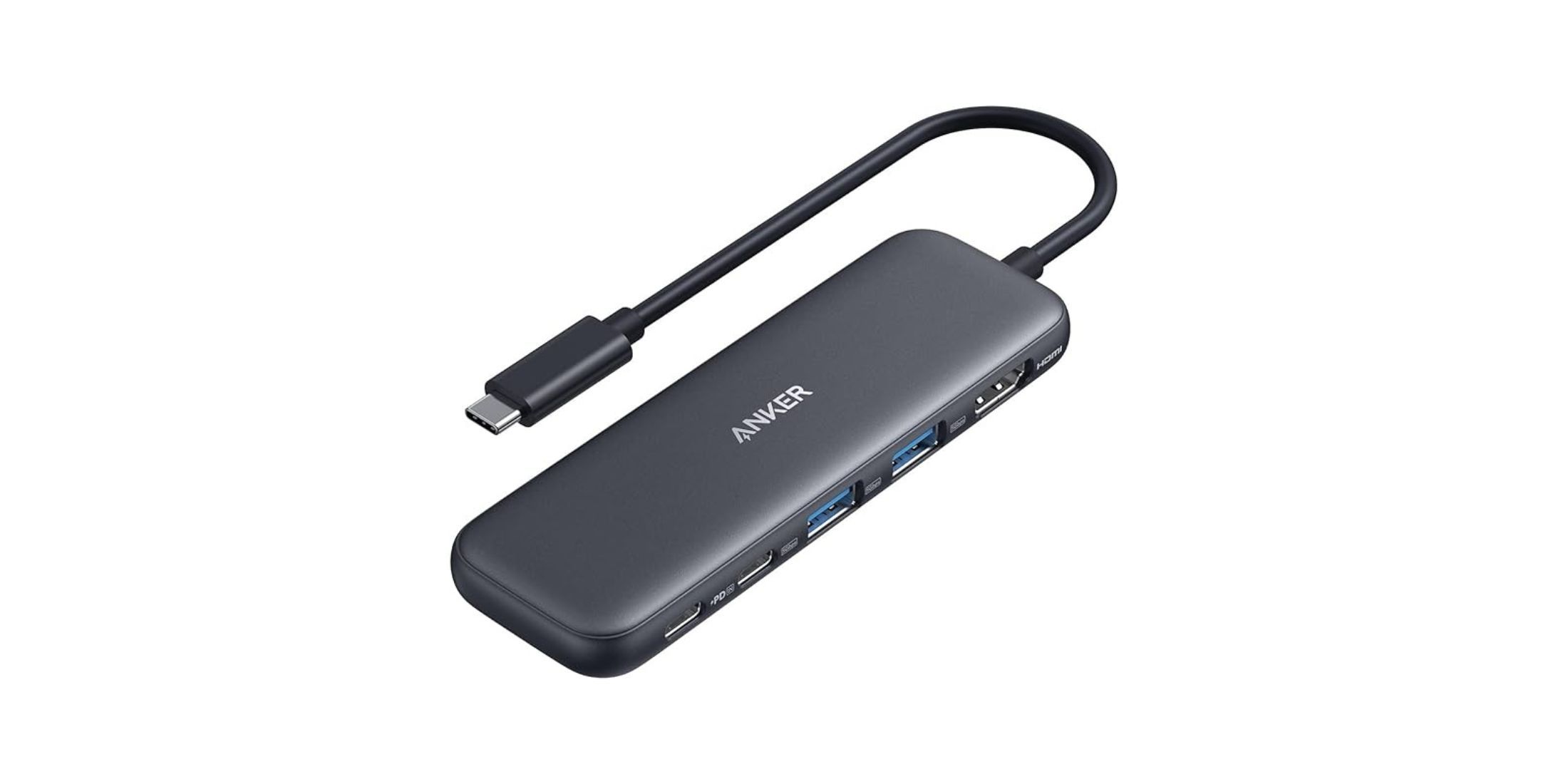 Picture of the Anar USB-C hub on a white background.