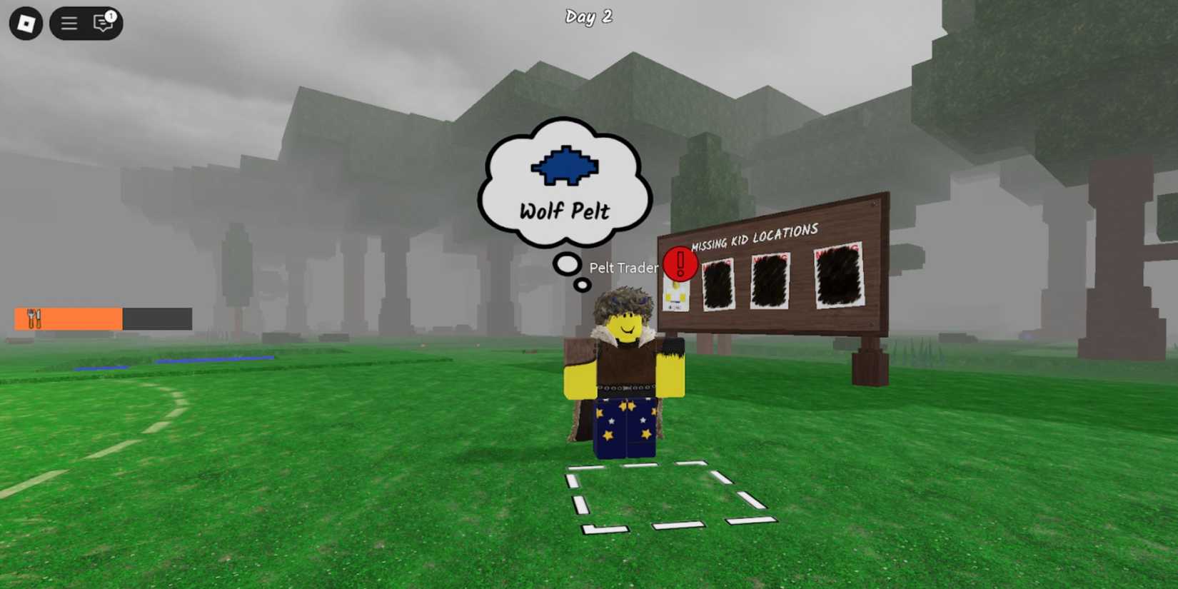 99 Nights in The Forest pet trader