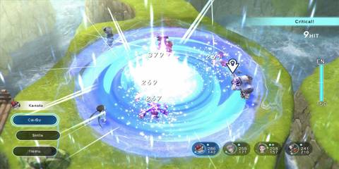A battle in Lost Sphear