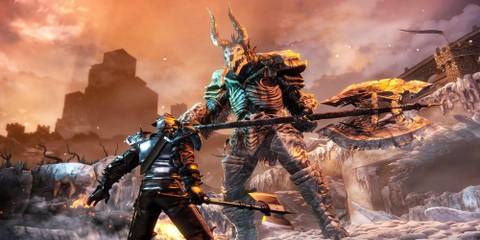 A boss fight in Bound by Flame