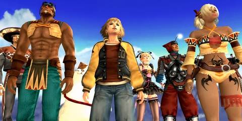 A cutscene featuring characters in Shadow Hearts From The New World