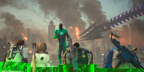 A cutscene featuring characters in Suicide Squad Kill The Justice League