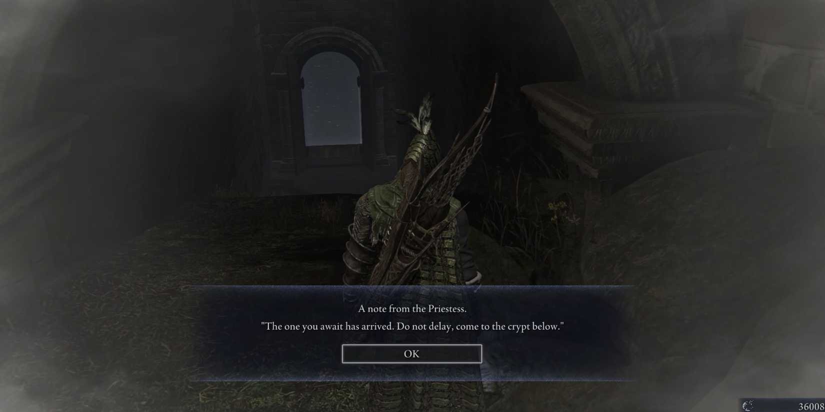 A note from the Priestess-Ironeye second Remembrance Elden Ring Nightreign