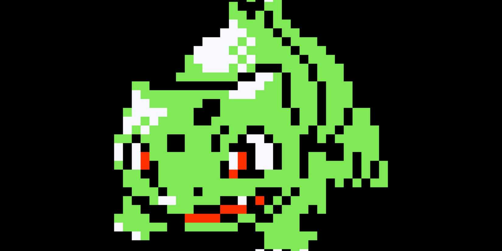 A Shiny Bulbasaur sprite from Pokemon Gold