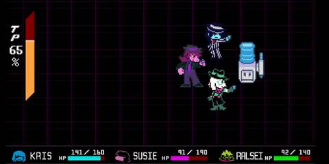 act cool around the watercooler in deltarune