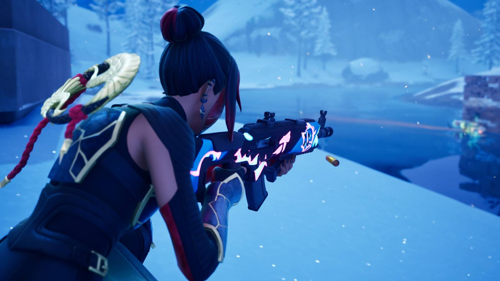 aiming in fortnite snow region