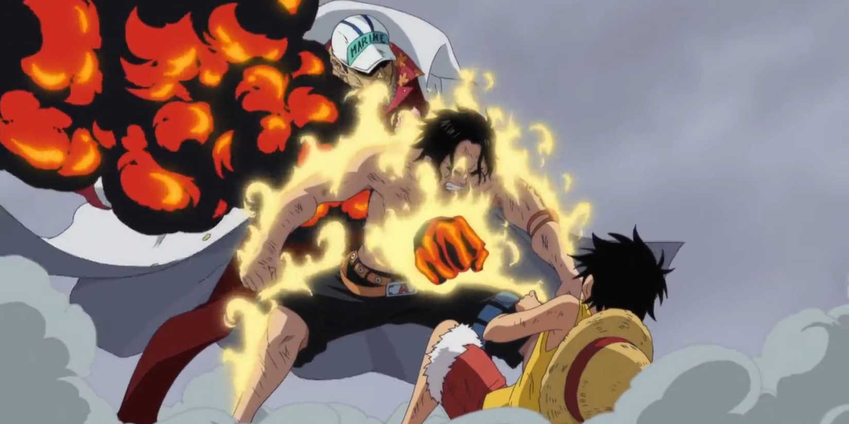 Akainu kills ace in front of Luffy -one piece