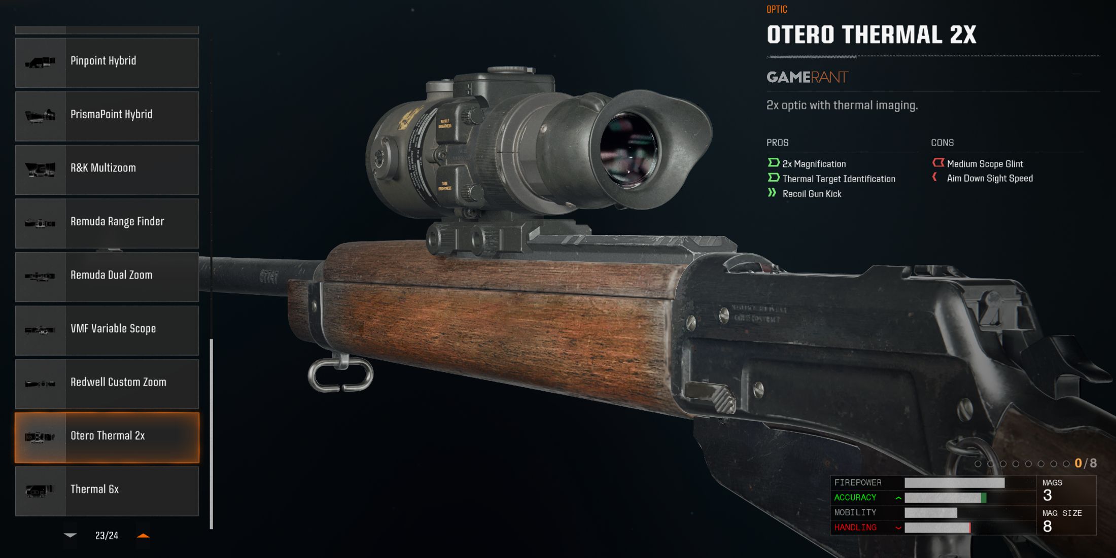 All Essex Model 07 Optics in Black Ops 6