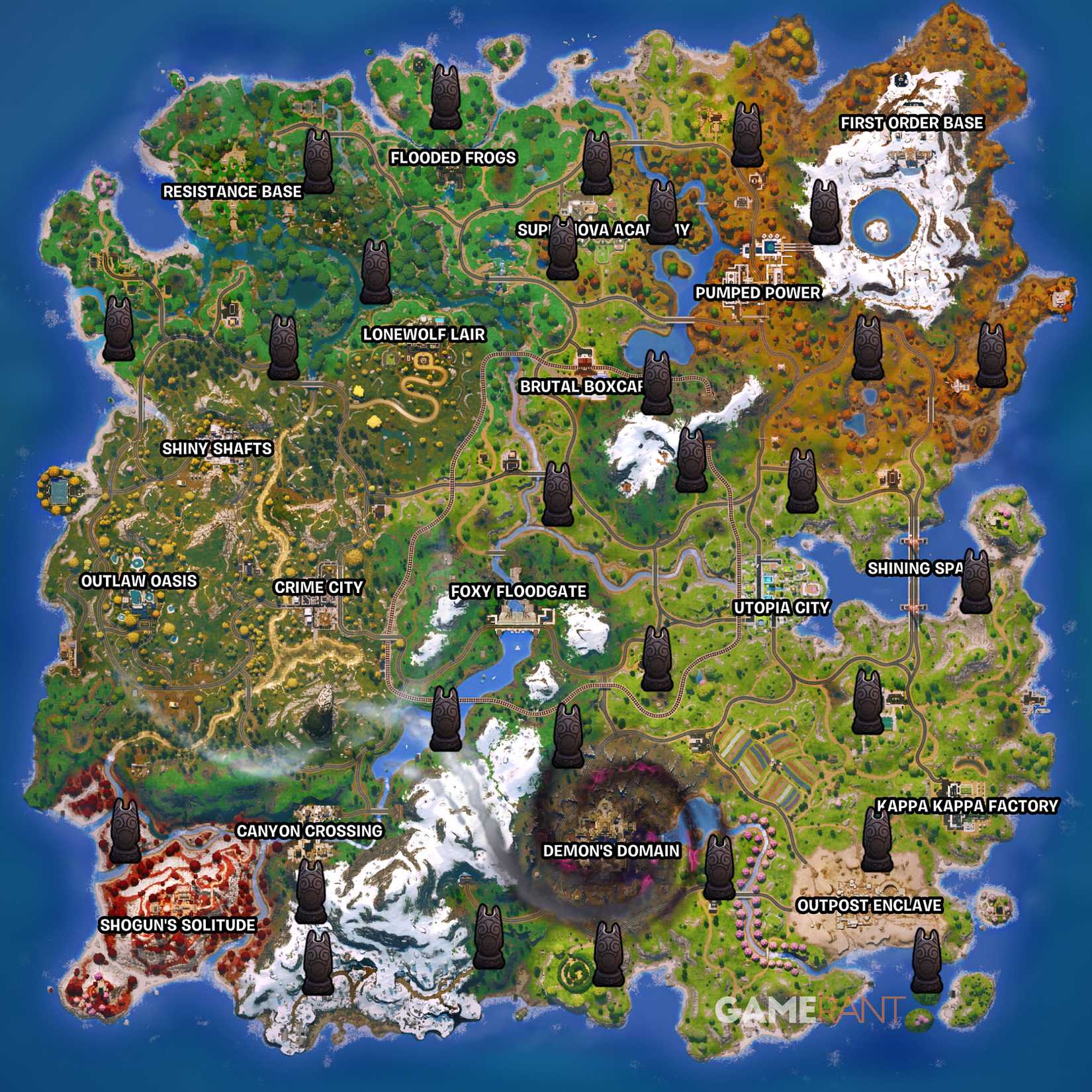 All Sprite Shrine Locations In Fortnite - updated 