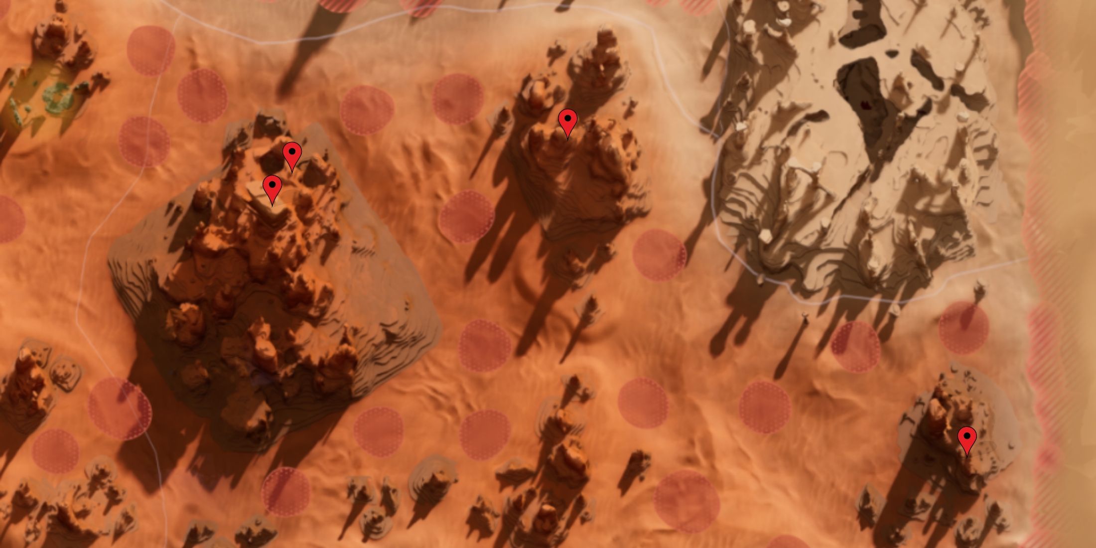 All unique chests in the Eastern Vermillius gap in Dune