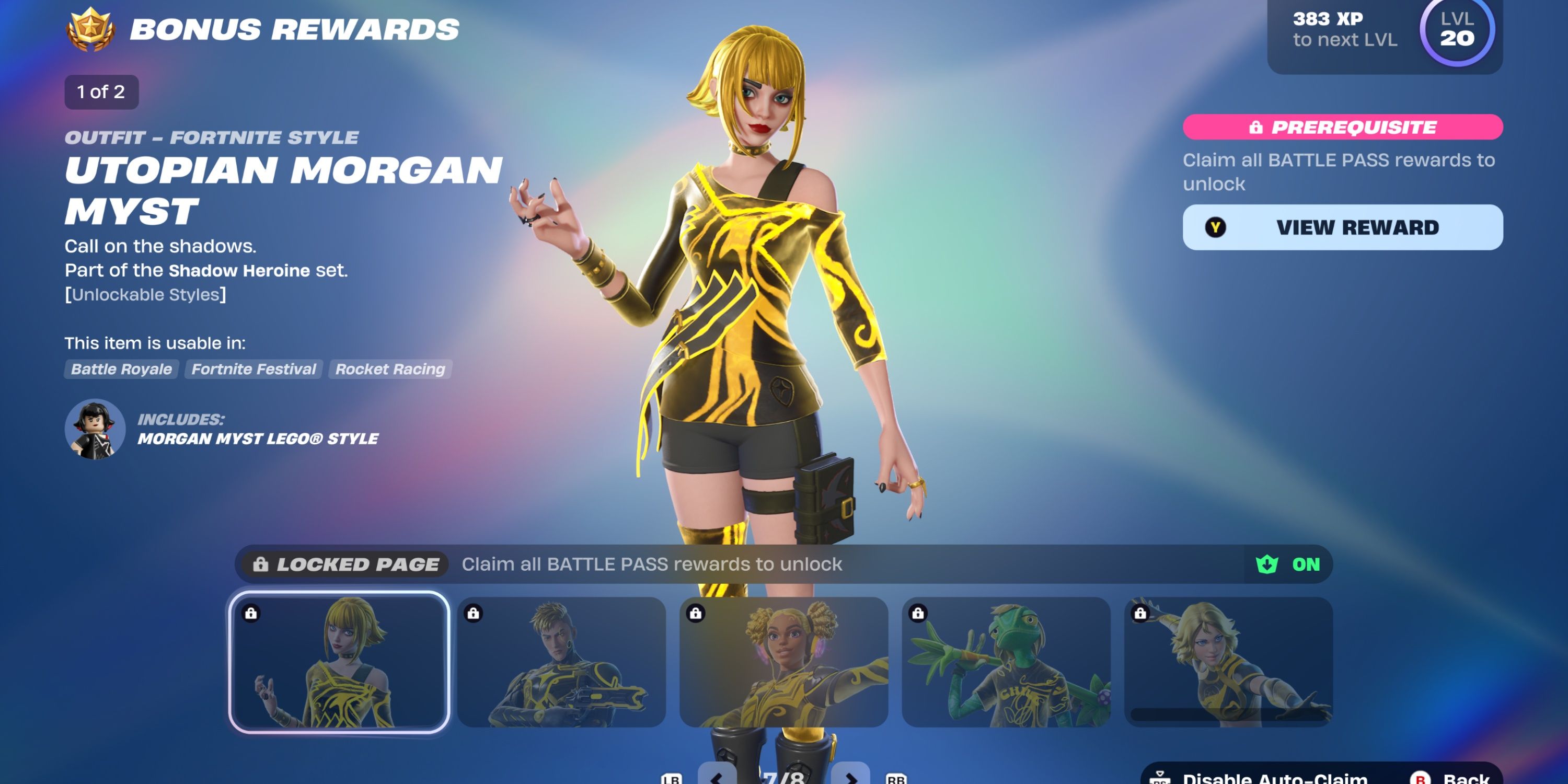 All utopian super styles in Fortnite