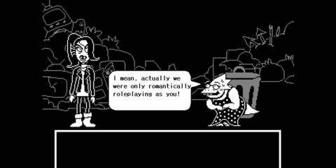 Alphys and Undyne in their date - Undertale