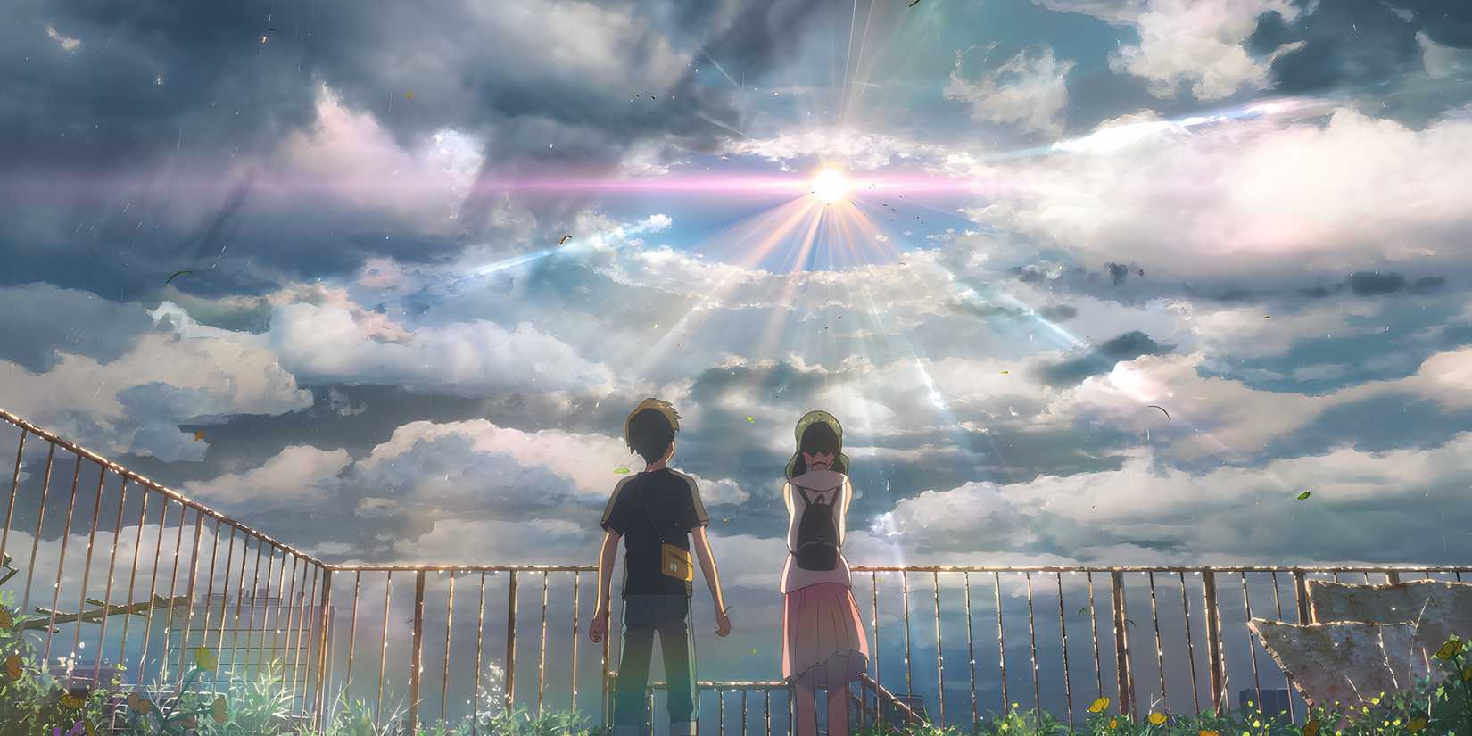 Amano and Hodaka in Weathering With You 