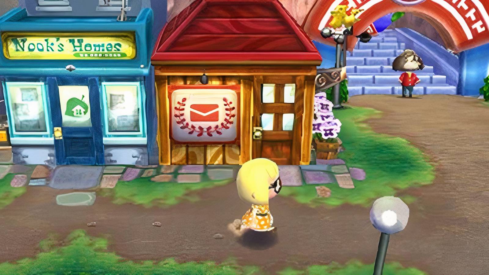 animal crossing new leaf villager builds house in worst place possible
