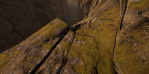 Approaching the cliff where Gawain Tomb is in  Tainted Grail The Fall of Avalon