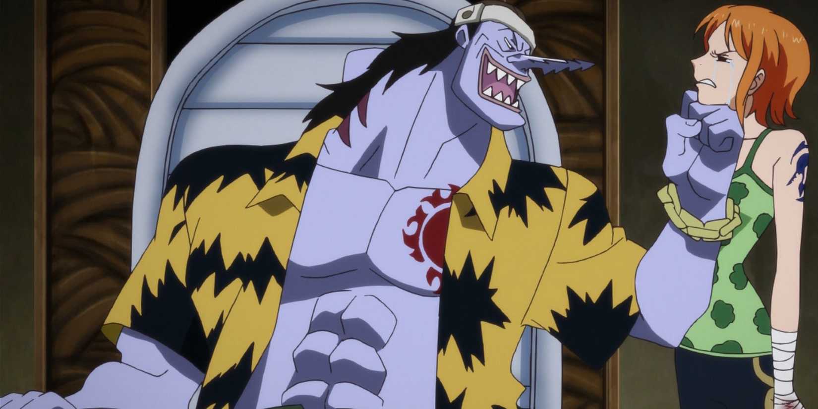 Arlong terrorizing Nami - One Piece