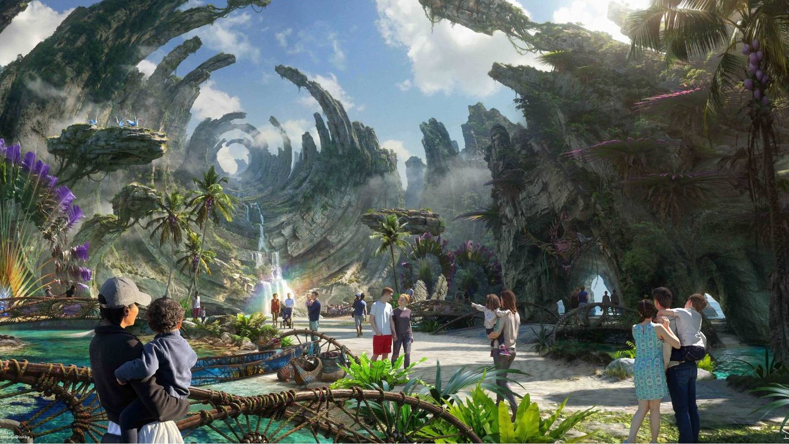 picture: concept art of the avatar land.