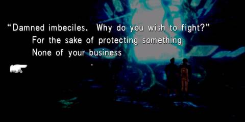 Bahamut's questions in Final Fantasy 8