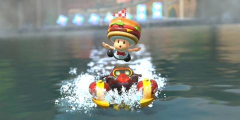 Banana Cup Mario Kart World Toad burger costume