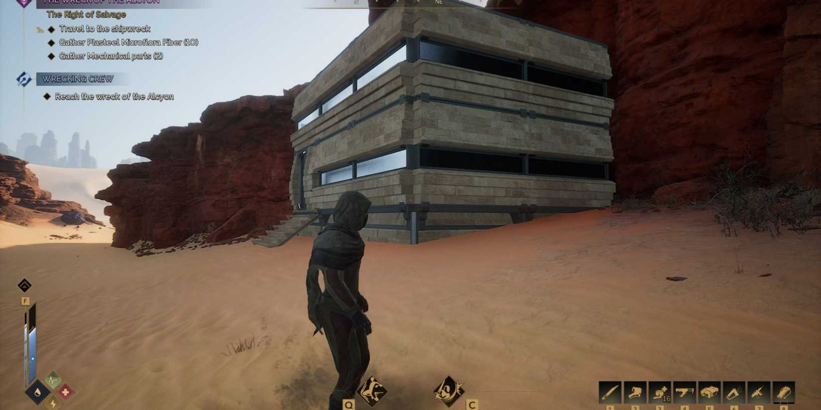 Base Blocking a PoI in Dune Awakening