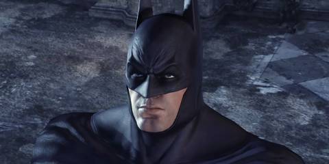 Batman threatening the Penguin in Batman: Arkham City