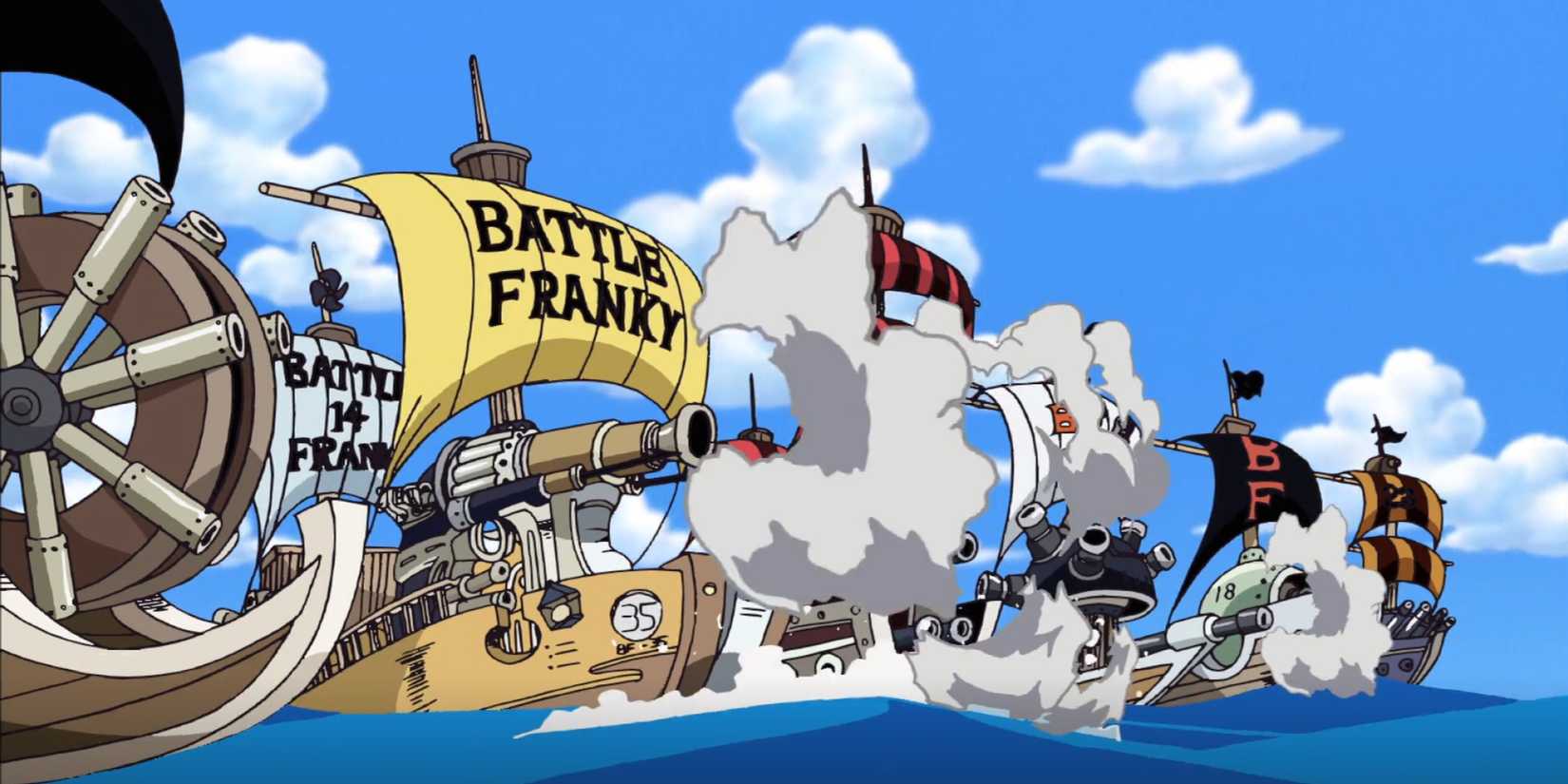 Battle Franky Fleet One Piece