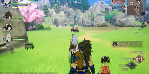 Image of a battle against Red Onis in Rune Factory: Guardians of Azuma