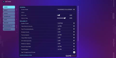 Best Video Settings For Splitgate 2